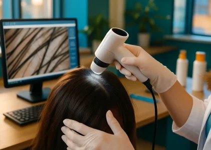 Von der Kopfhautanalyse bis zur Therapie: Schritt für Schritt zum kräftigeren Haar